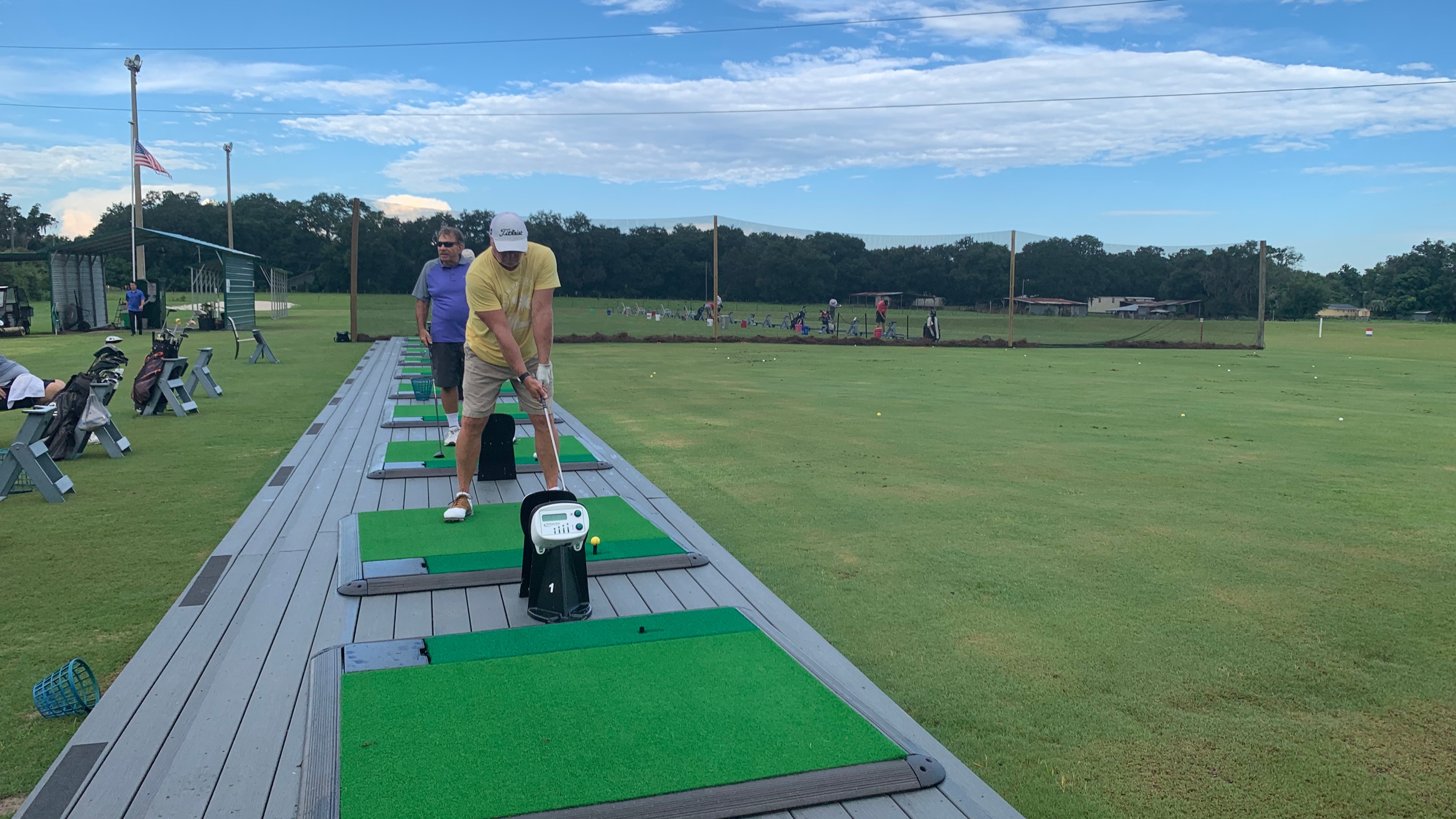 Toptracer practice bay at Oxford Golf Academy